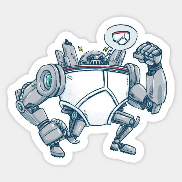 Uber UnderwearBot Sticker by nickv47